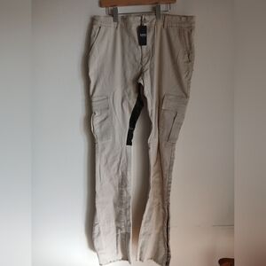 Mens Boohoo Man Skinny Pants Camo Inside Thigh And Bottom Hem Size 35